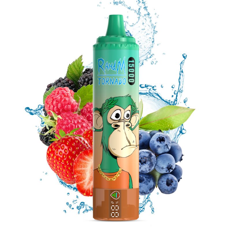 Fumot RandM Tornado 15000 BLUE RAZZ CHERRY